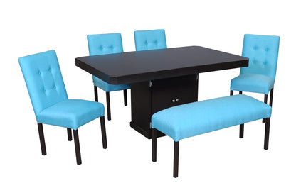 Antecomedor EVELYN Goldie 4 silla 1 banca
